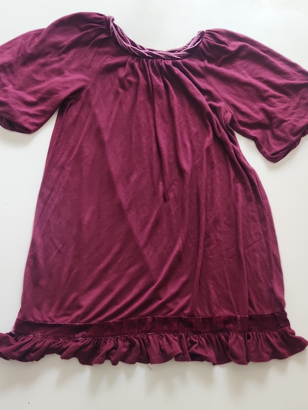 Juicy Couture size 10 burgundy dress with velvet